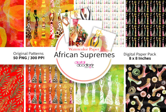 African Supreme Digital Paper and Patterns