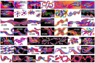 Bundle Fluid Neon Background Abstract