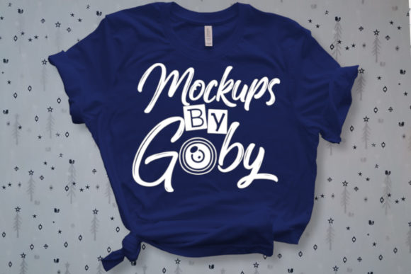 Christmas Blue T-Shirt Mockup