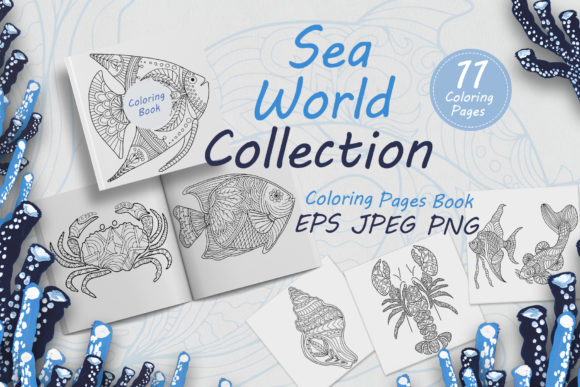 Fish and Marine Life for Coloring Book and Coloring Pages Amp