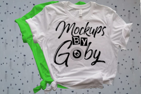 Green and White T-shirt, Pictures Mockup