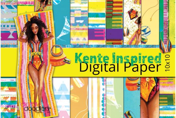 Kente Digital Paper & Patterns