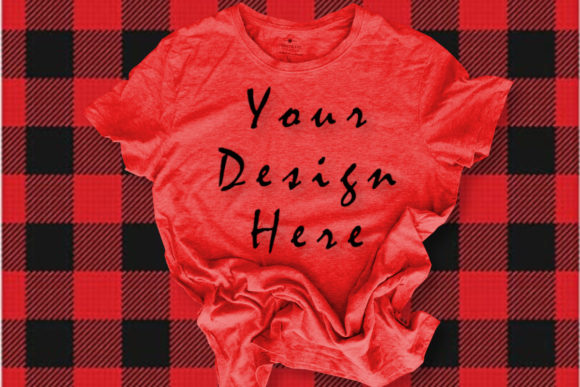 Mockup Red T-shirt, Buffalo Paid for T-Shirts