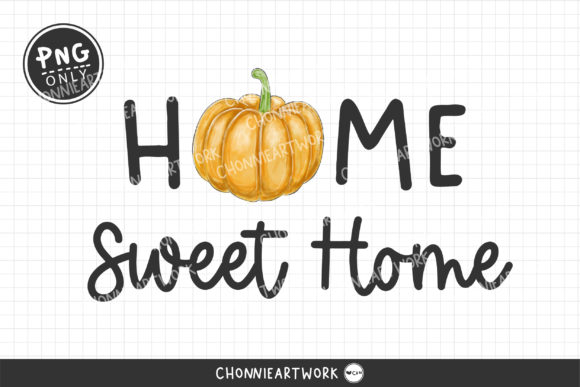 Painted Home Sweet Home Pumpkin Crafts