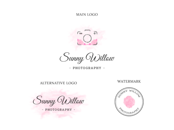Photography and Flower Logo Design