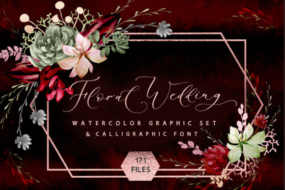 Rustic Floral Graphic Font for Crafts