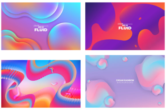 Simple Background Fluid Gradient Color for Backgrounds