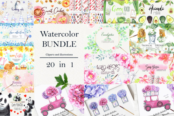 Watercolor Bundle: Creative Design for Branding