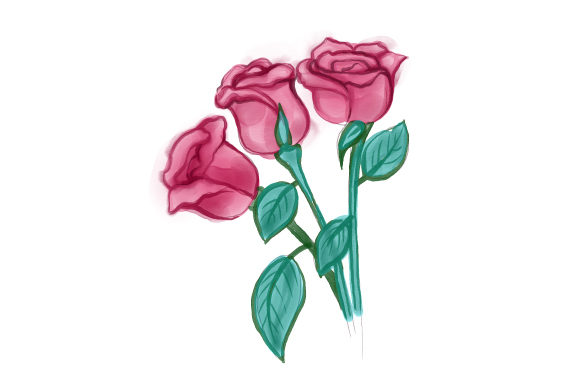 Watercolour Roses and Nature Amp